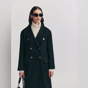 Reformation Leighton coat Black, size S